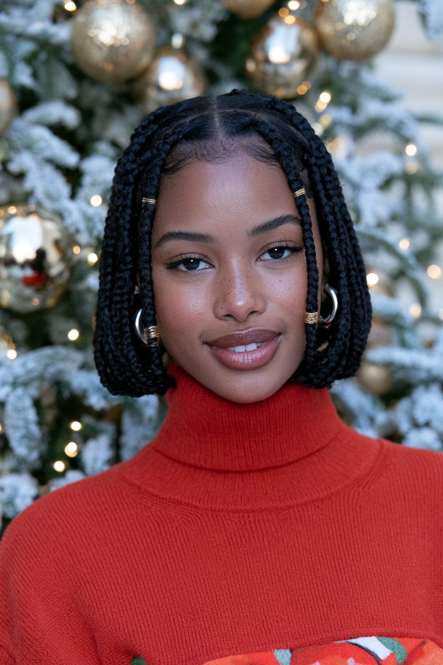 Braided Bob Short Knotless