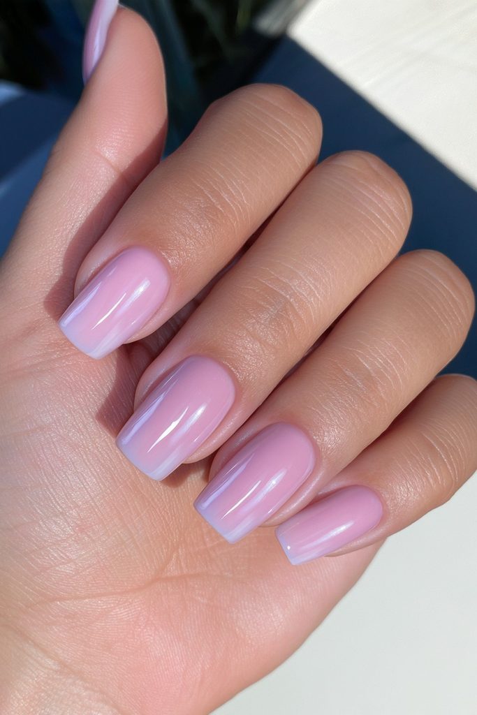 Cashmere beige cream finish nails