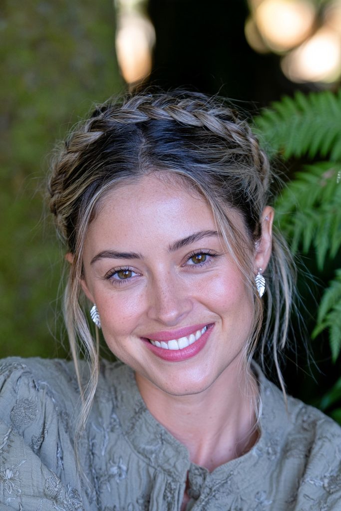 Dutch braid headband elf hairstyle