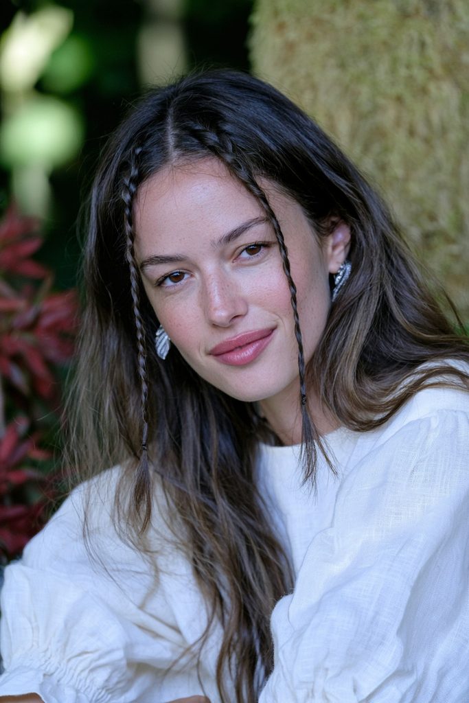 Face-framing front braids elf hairstyle