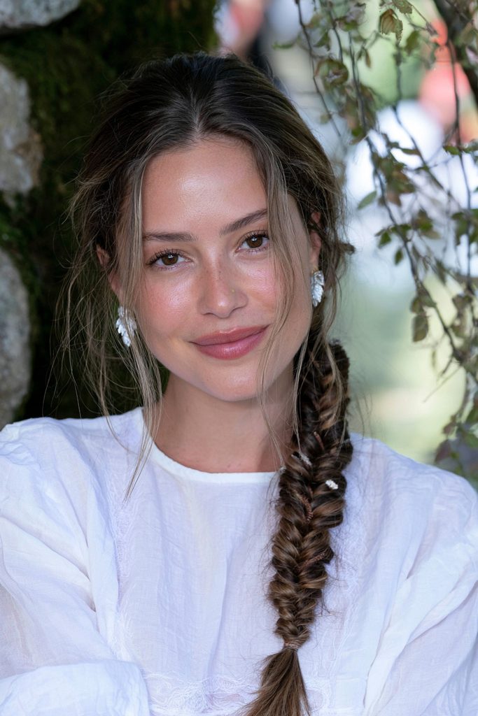 Fishtail braid with mini accent braids