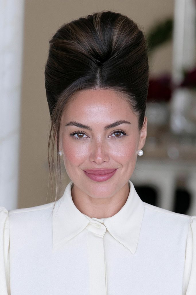 French twist beehive elegant updo