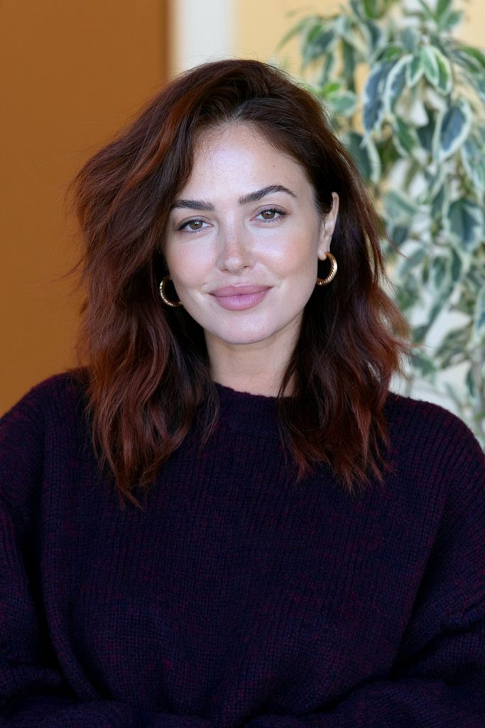 Mahogany chestnut brown hair color
