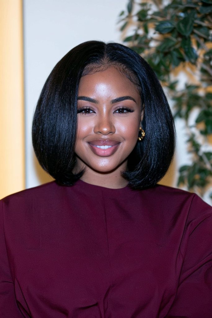 Stacked quick weave bob haircut